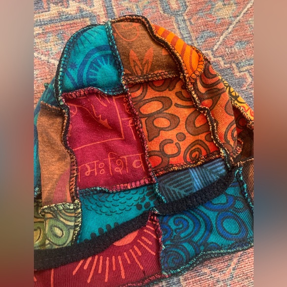 Hippie Patchwork Beanie - Picture 5 of 9
